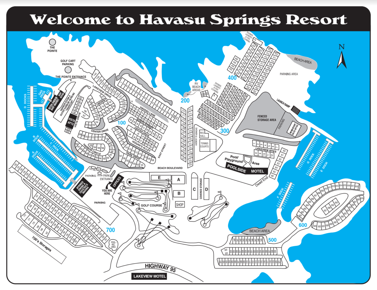 Map of Havasu Springs Resort